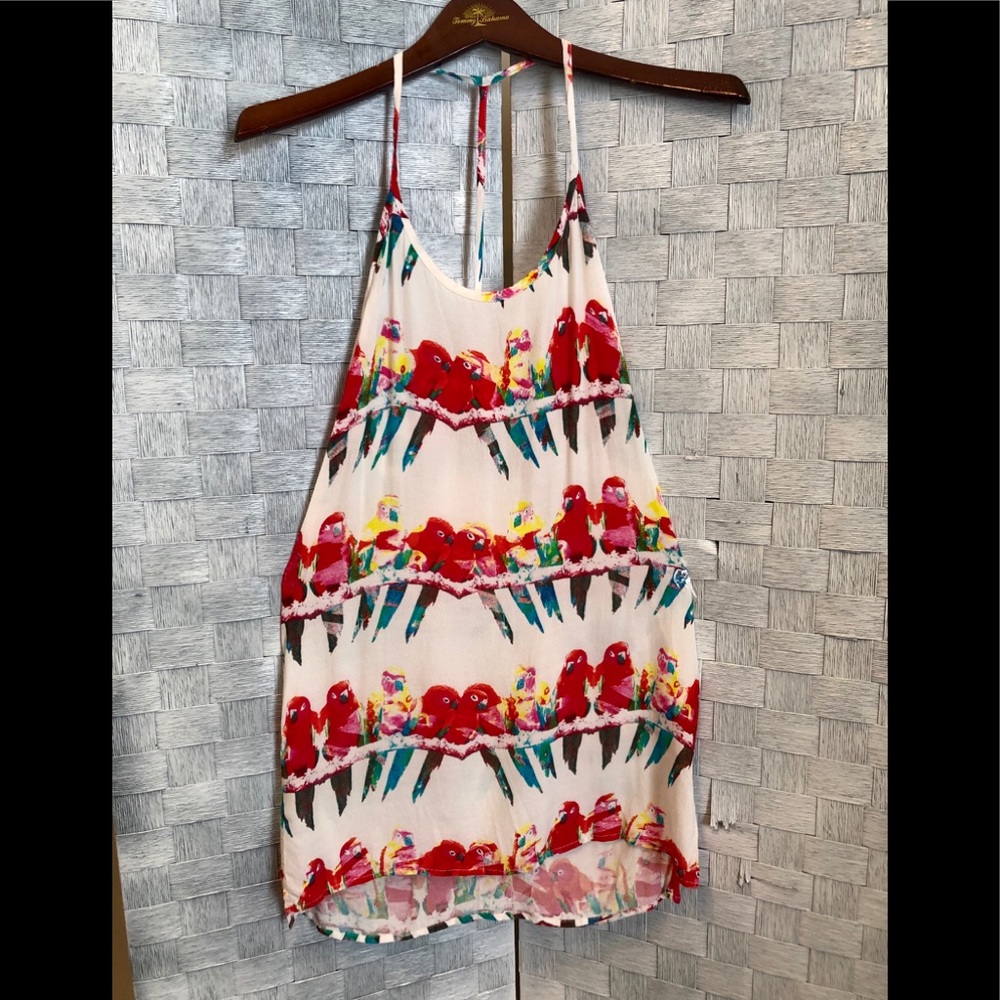 ISLA & LULU parrot dress size XS
